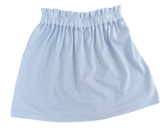 James & Lottie Girls Blakely Knit Skirt - Light Blue