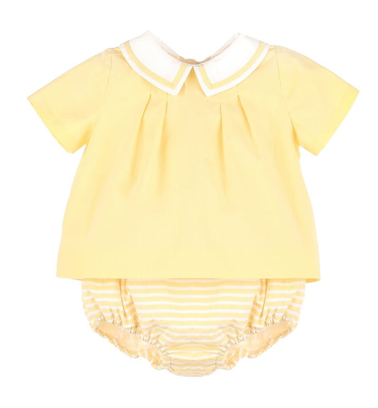 Sophie & Lucas Baby Boys Sunny Spring Yellow Diaper Set