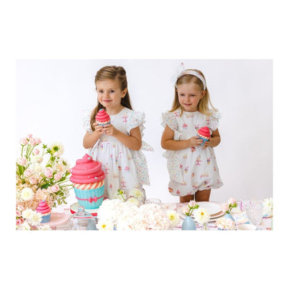 Sal & Pimenta Girls Alice Bubble - Birthday Celebration with Bows at Sides