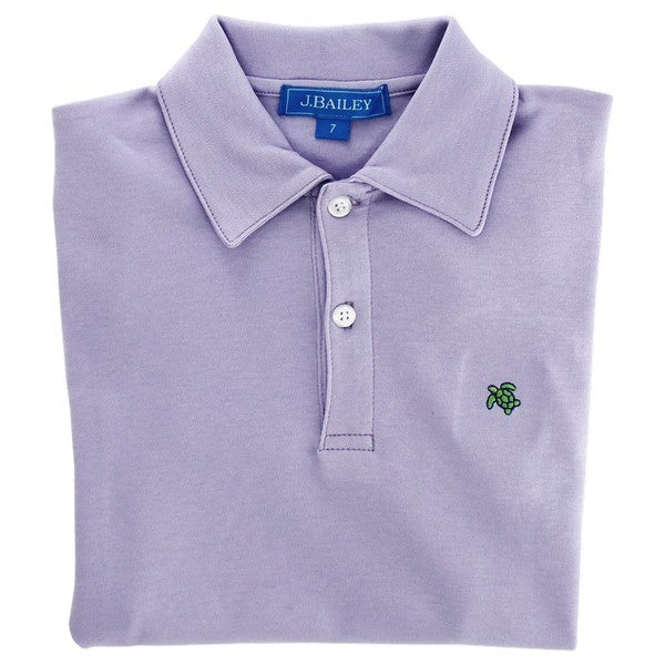 Bailey Boys J. Bailey Henry Polo Shirt - Lilac Lavender