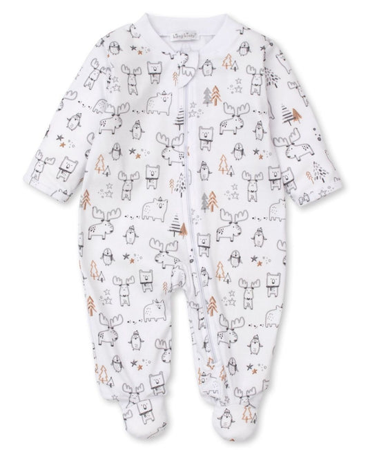 Kissy Kissy Baby Boys Moose Mania Footie with Zipper