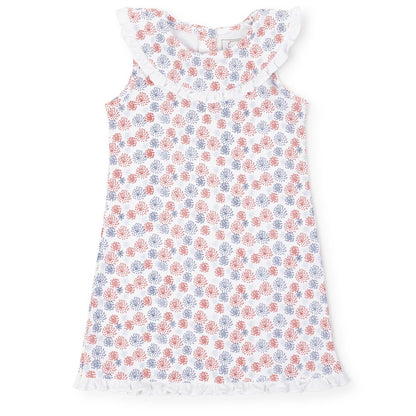 Lila & Hayes Girls Maris Dress - Patriotic Fireworks Show