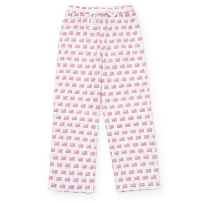 Lila & Hayes Boys Beackett Hang Out Pants - American Flag