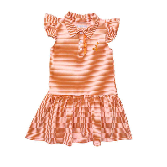 Itsy Bitsy Girls Game Day Cheer Dress - Clemson Orange