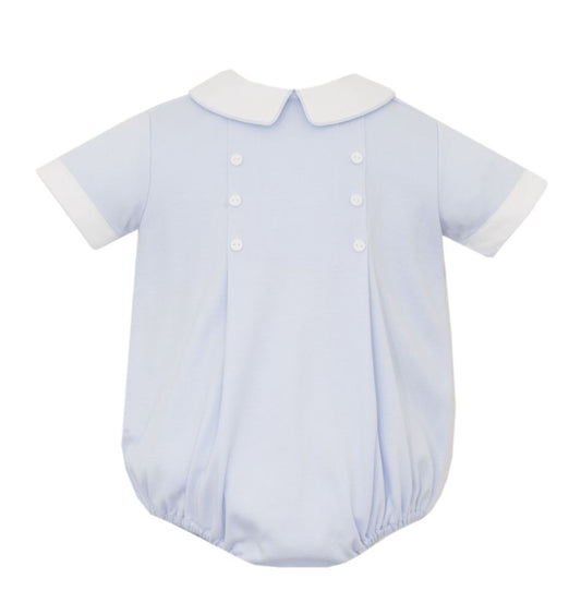 Petit Bebe Boys Light Blue Knit Bubble by Petit Bebe
