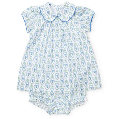 Lila & Hayes Girls Kate Dress - Blue Hampton Blooms