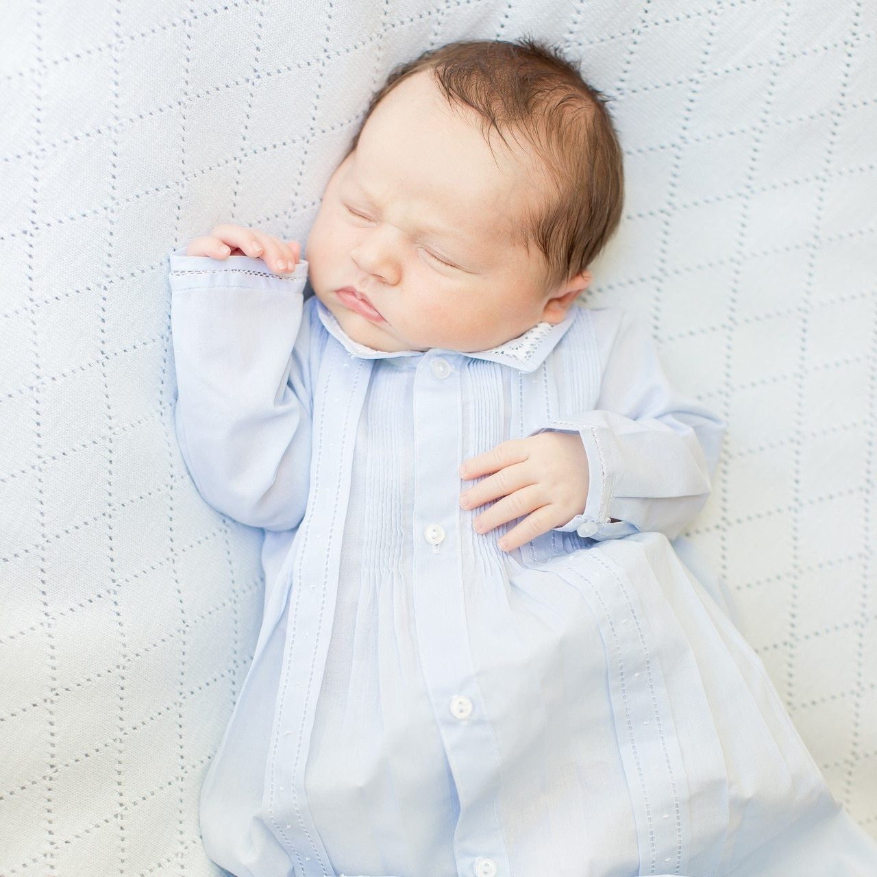 Feltman Brothers Baby Boys Take Me Home Gown with Hat - Blue