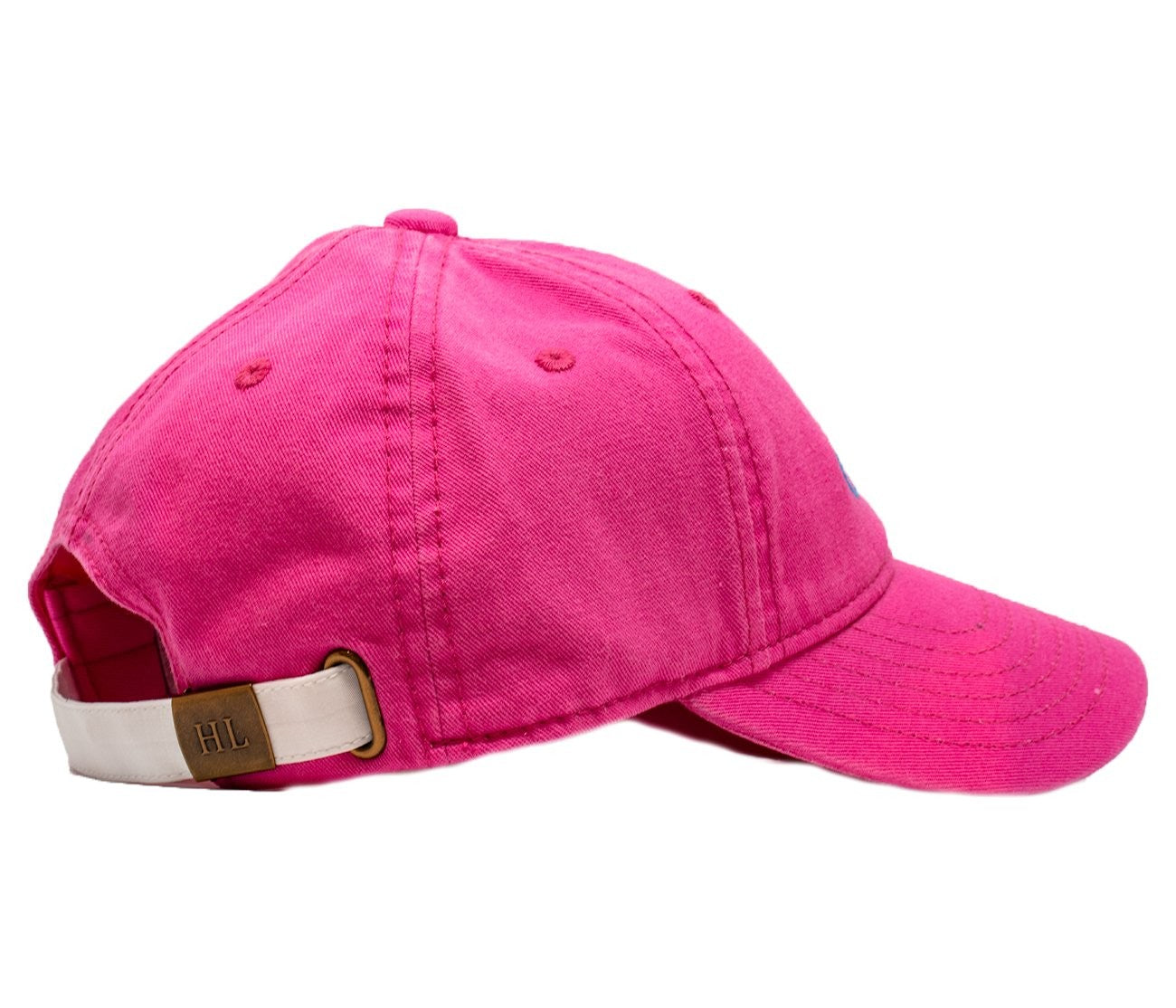 Harding Lane Kids Needlepoint Baseball Hat - Golden Retriever Dog on Bright Pink