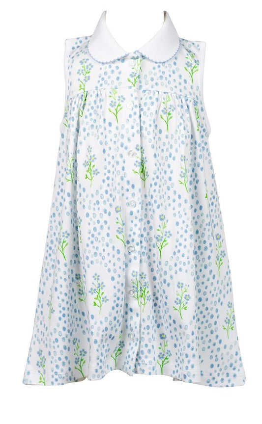 Proper Peony Girls Blue Forget Me Not Sleeveless Dress