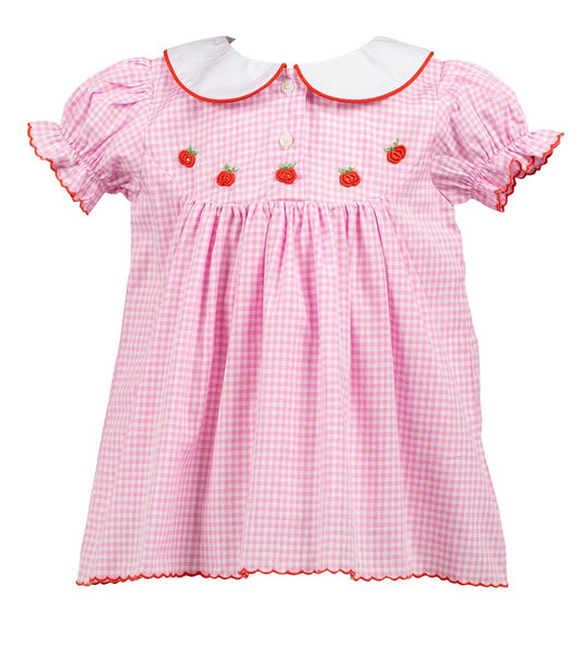 Proper Peony Girls Pink Pumpkin Field Dress