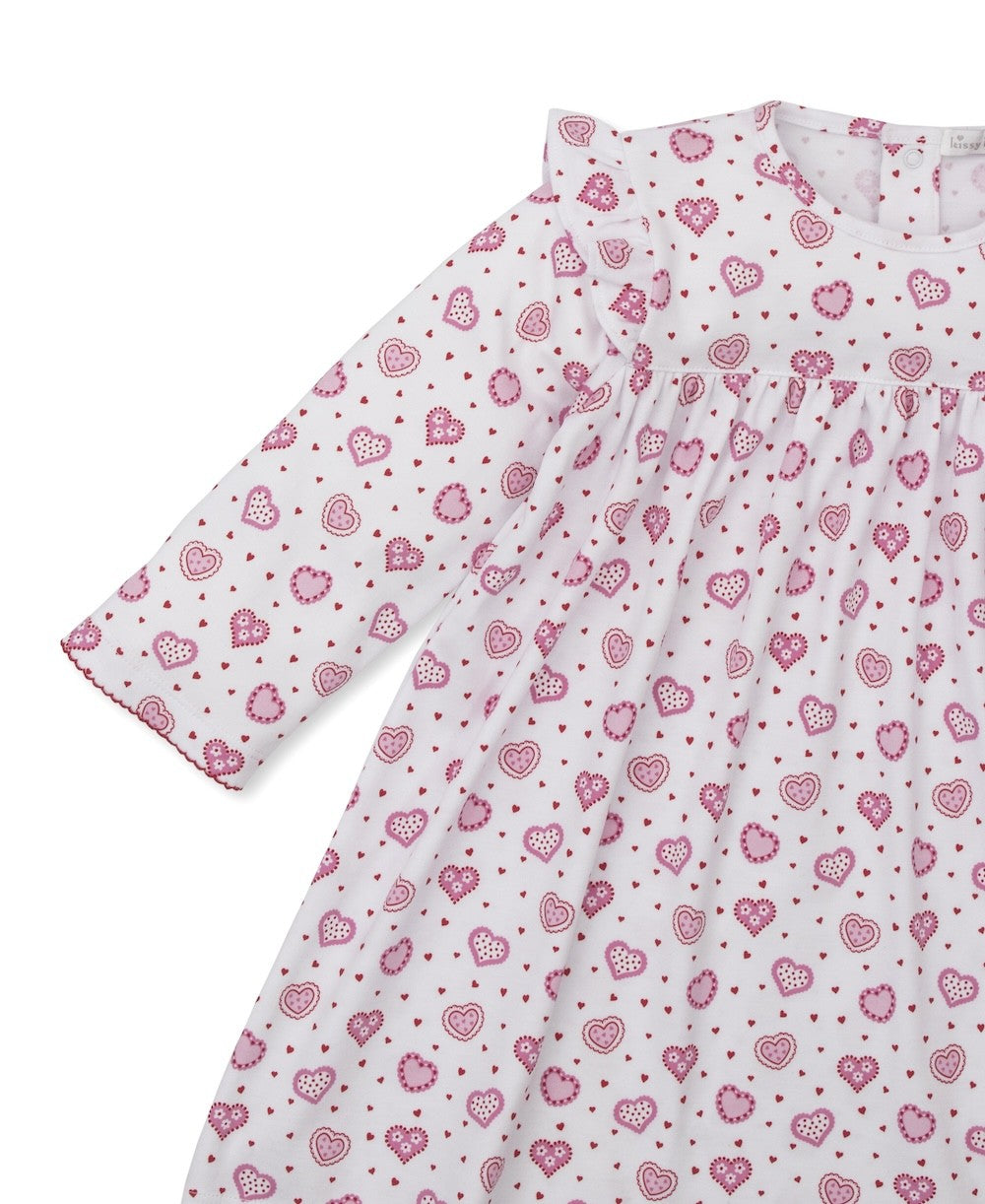 Kissy Kissy Toddler Girls Red Heartfelt Hearts Valentine Leggings Set