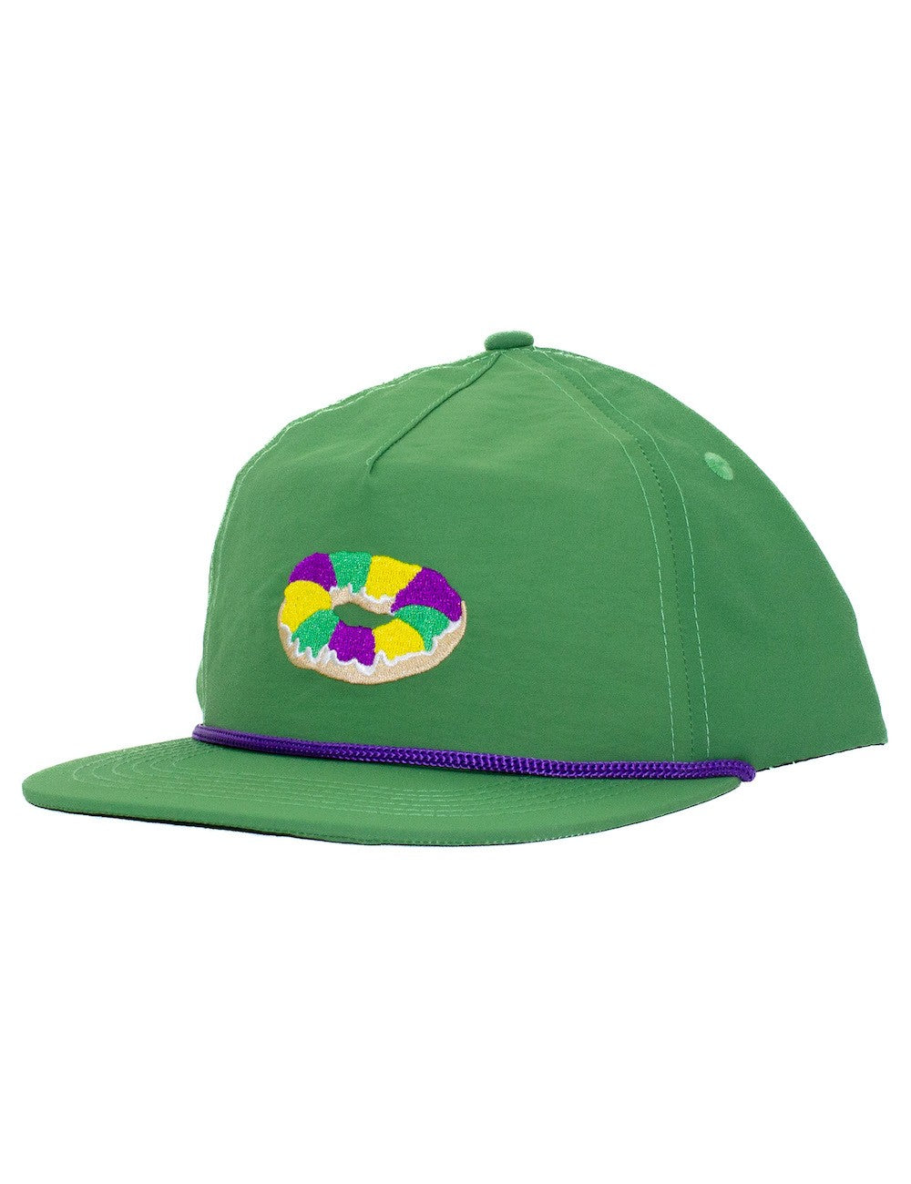 Properly Tied Boys Rope Hat - Green Mardi Gras King Cake