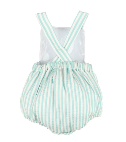 Sophie & Lucas Sullivan Baby Boys Stripe Bubble - Green