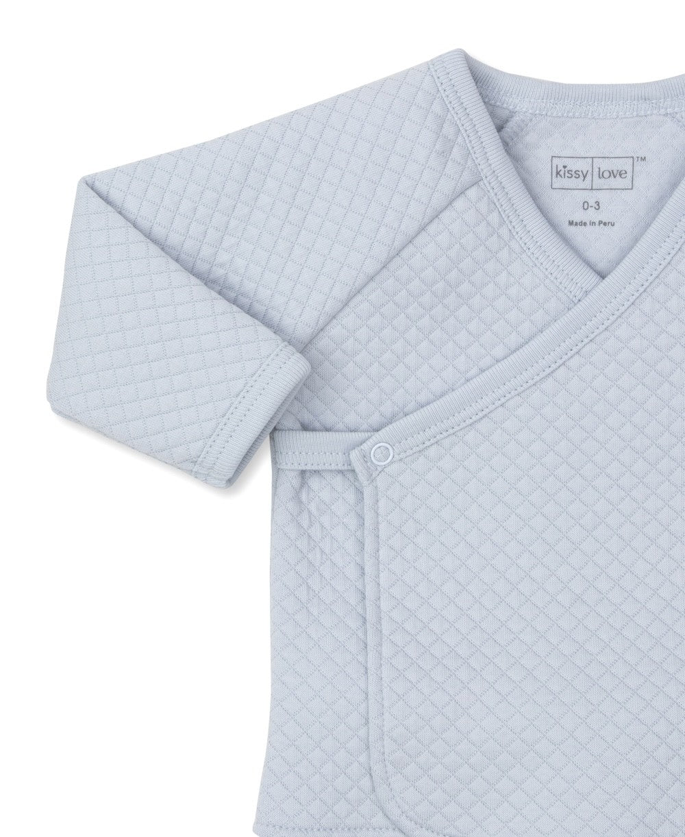 Kissy Kissy Love Baby Boys Blue Jacquard Pants Set