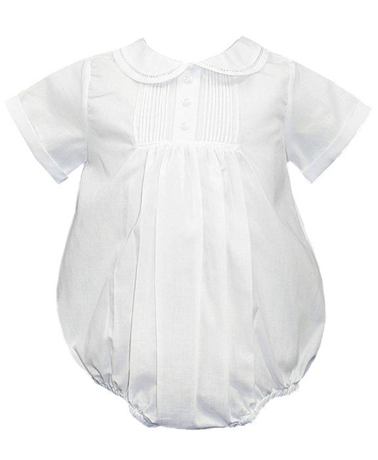 Feltman Brothers Infant Baby Boys Tucked Teenie Weenie Tuxedo Creeper Bubble - White by Feltman Brothers
