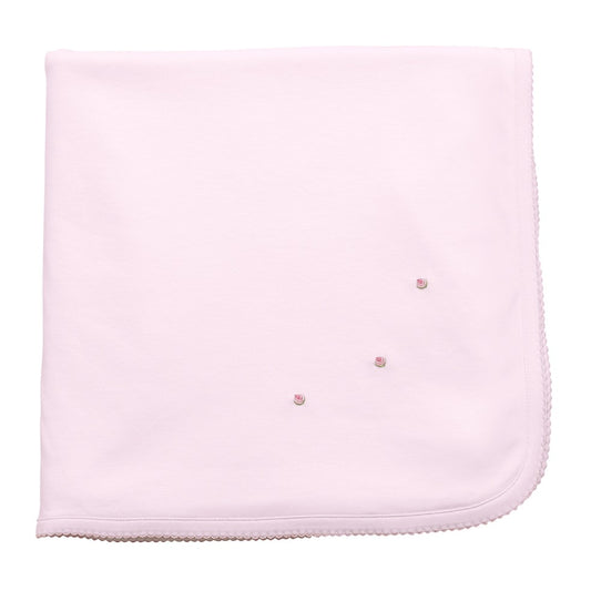 Proper Peony Layette - Pima Blanket - Pink