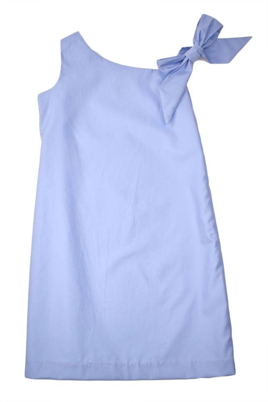 Funtasia Too Girls Blue Bow One Shoulder Dress by Funtasia