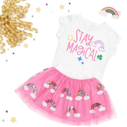Sweet Wink Girls Stay Magical Rainbow Shirt