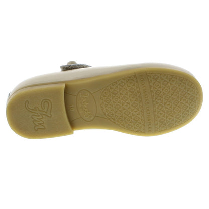 Footmates Girls Shoes - Emma Mary Janes - Soft Gold