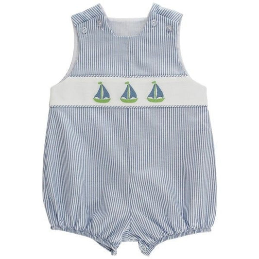 Bailey Boys Baby Bubble - Blue Stripe Sailboat Trio