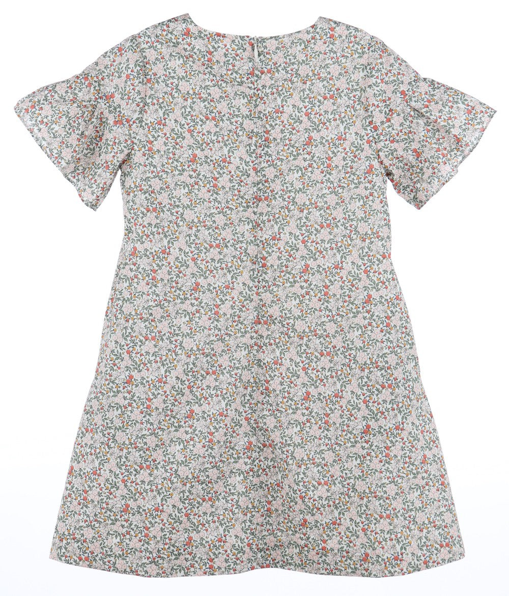 Luli & Me Gabby Girls Lizzie Shift Dress - Maple Market Fall Floral