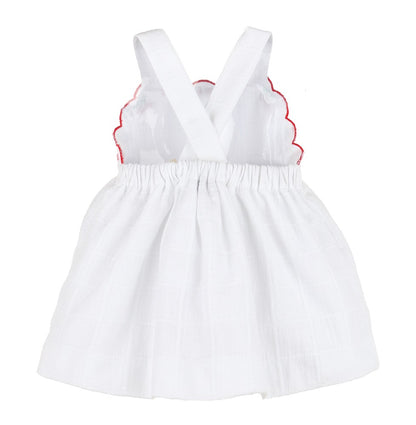 Sophie & Lucas Girls Summer Berries Sun Dress - White