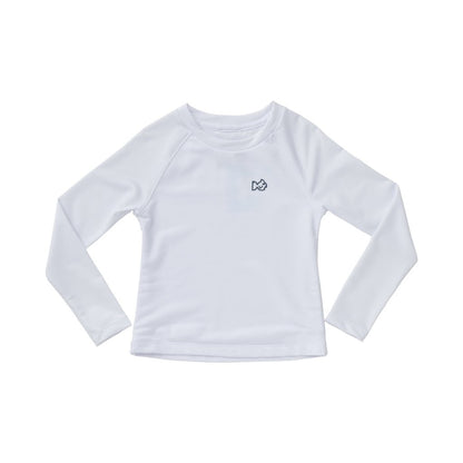 Prodoh Kids Reef Rash Guard Shirt - Long Sleeves - White