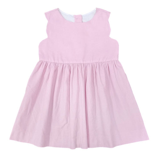 James & Lottie Savannah Scalloped Jumper - Light Pink Cord