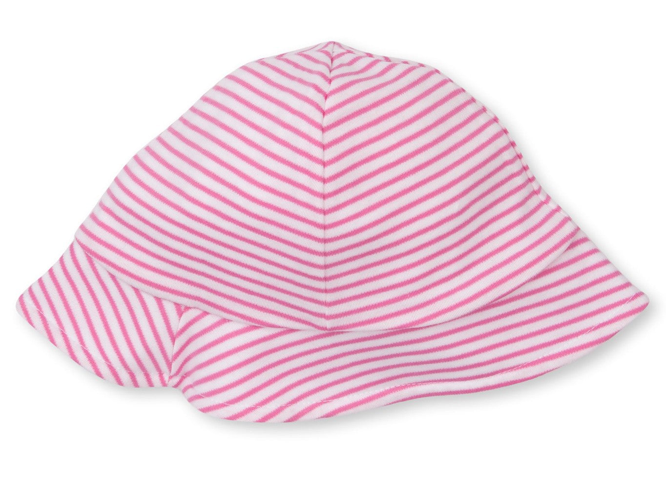 Kissy Kissy Baby Girls Pink Stripe Breaching Whales Reversible Sun Hat
