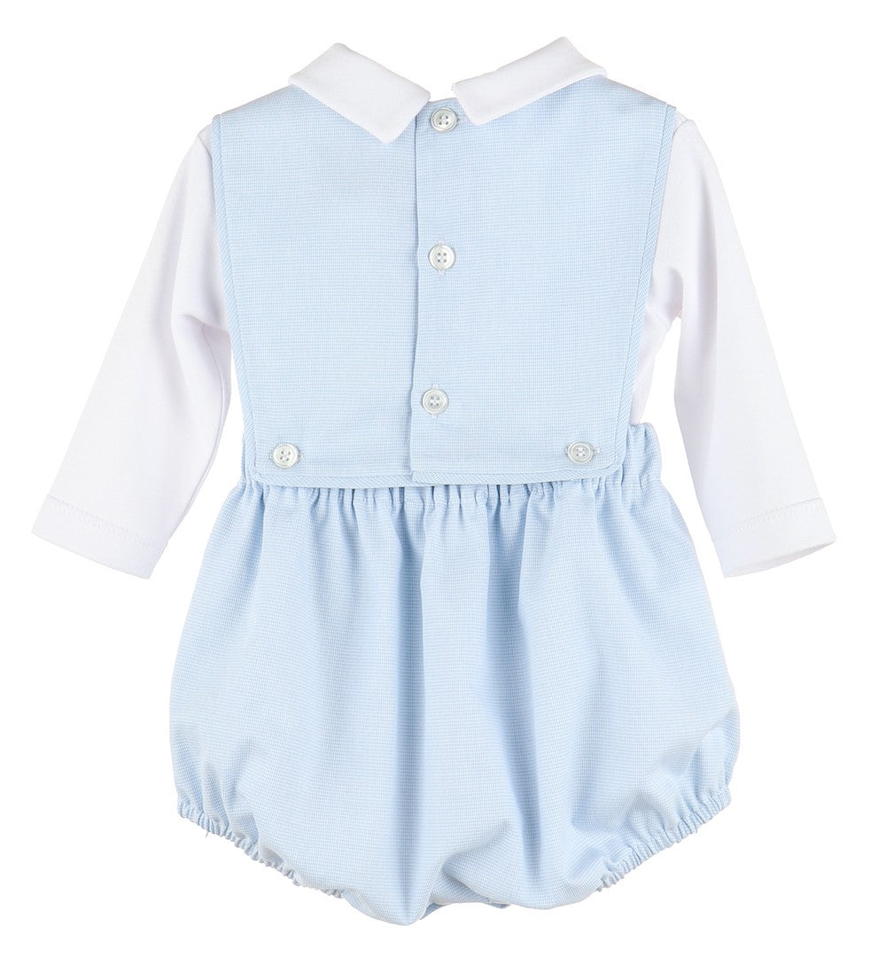 Sophie & Lucas Baby Boys Light Blue Bubble with Shirt