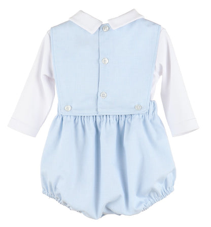 Sophie & Lucas Baby Boys Light Blue Bubble with Shirt