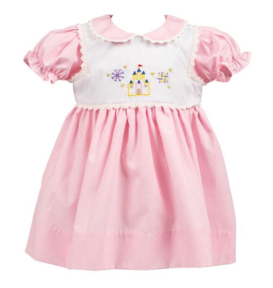 Proper Peony Girls Enchanted Princess Castle Dress - Pink