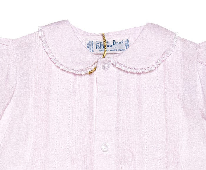 Feltman Brothers Newborn Baby Girls Pink Take Me Home Gown - Lace Trim & Bonnet