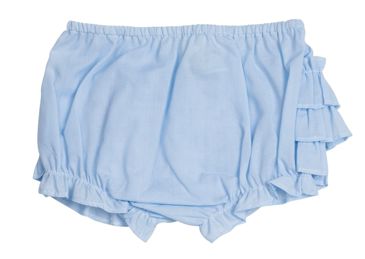 Feltman Brothers Baby Girls Ruffled Diaper Cover - Light Blue