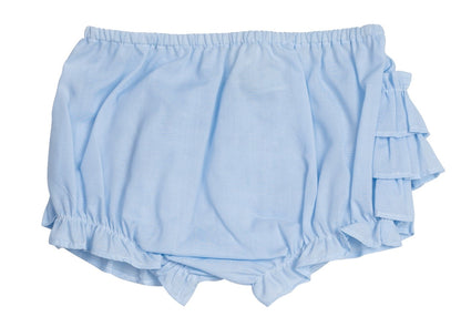 Feltman Brothers Baby Girls Ruffled Diaper Cover - Light Blue