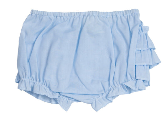 Feltman Brothers Baby Girls Ruffled Diaper Cover - Light Blue