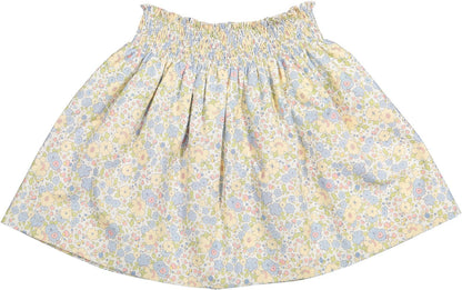 Sal & Pimenta Girls Skirt - Blue & Yellow Cupcakes Floral