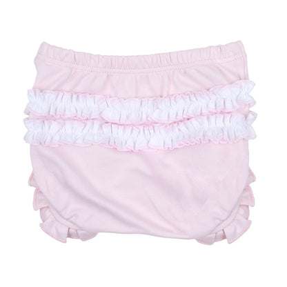 Magnolia Baby Girls Pink Vintage Bunny Embroidered Bloomers Set