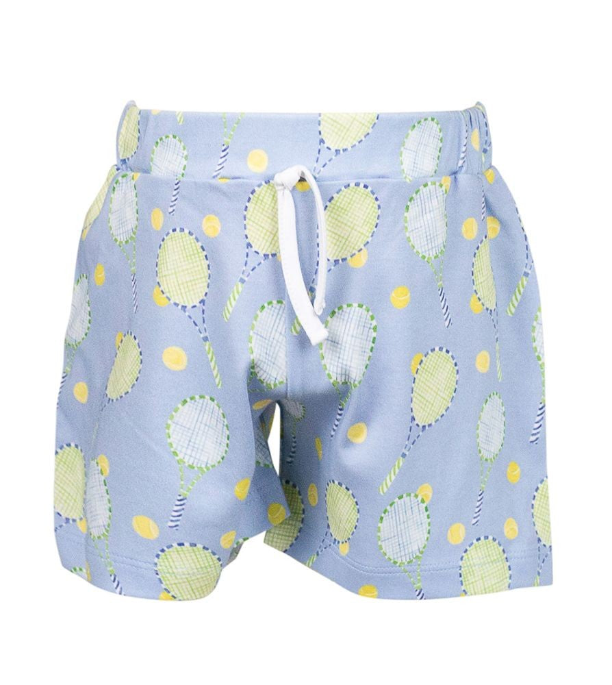 Proper Peony Pima Boys Blue Tennis Court Side Shorts