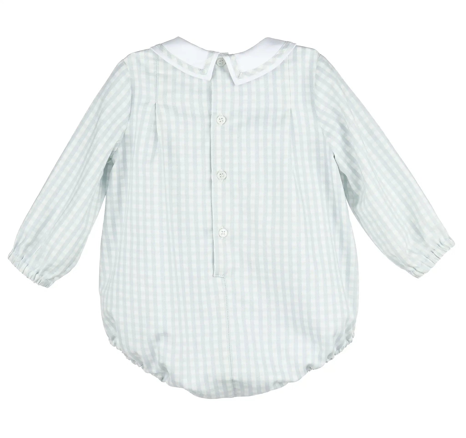 Sophie & Lucas Boys Blue Frosty Check Bubble
