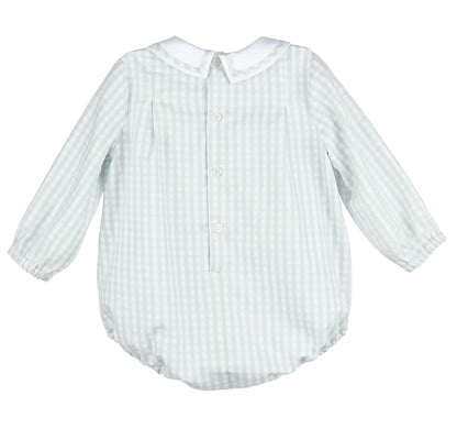Sophie & Lucas Boys Blue Frosty Check Bubble