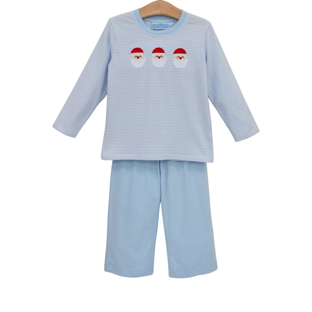 Trotter Street Kids Boys Blue Santa Trio Pant Set