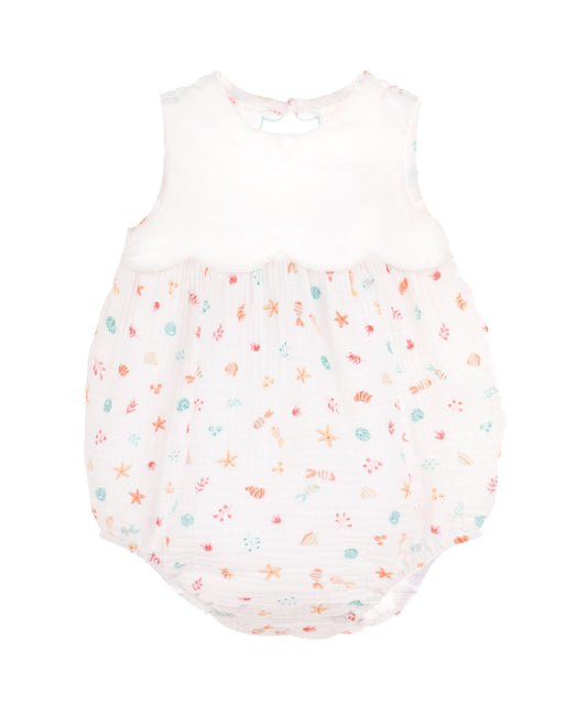 Sophie & Lucas Girls Rosemary Bubble - Beach Print by Sophie & Lucas
