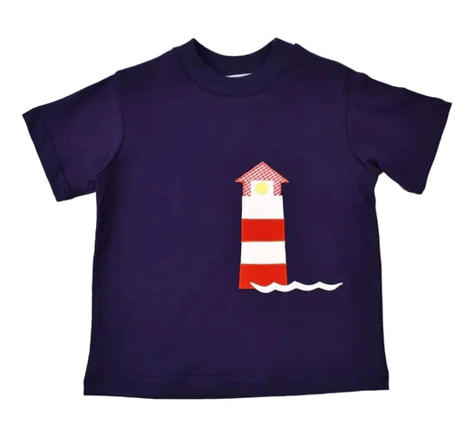 Funtasia Too Boys Navy Tee Shirt - Lighthouse by Funtasia