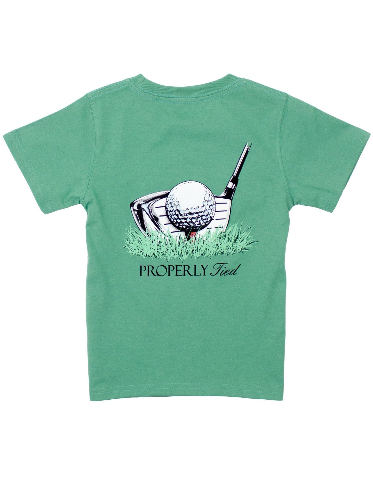 Properly Tied Boys Tee Shirt - Driver on Ivy Green by Properly Tied