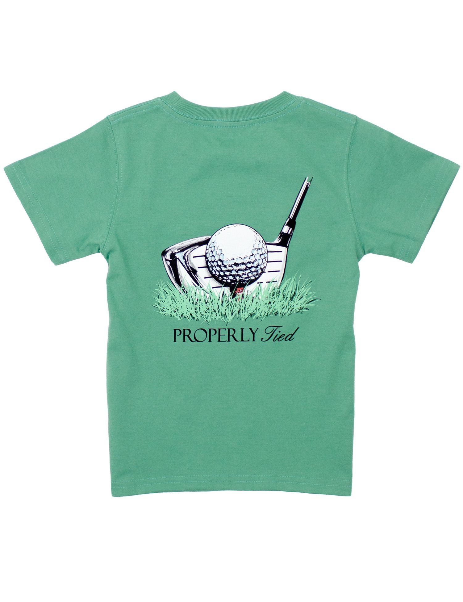 Properly Tied Boys Tee Shirt - Driver on Ivy Green