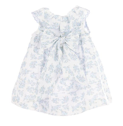 Sophie & Lucas Girls Floral Bluffs Ruffle Dress - Bow on Back - Lilac by Sophie & Lucas