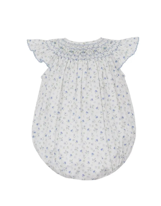 Petit Bebe Girls French Blue Floral Angel Wing Bishop Bubble by Petit Bebe